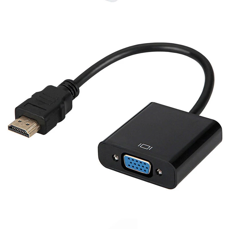 SZVIVID HDMI to VGA Cable Converter Digital Analog HD 1080P For PC Laptop Tablet HDMI Male To VGA Famale Converter Adapter