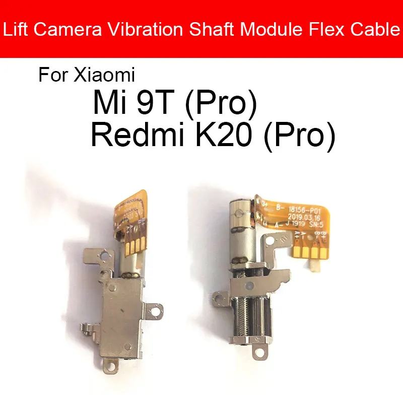 Front Camera Lift Motor Vibration For Xiaomi Mi 9T Poco F2 Pro For Redmi K20 K30 Pro Vibrator Shaft Module Flex Cable Not Camera