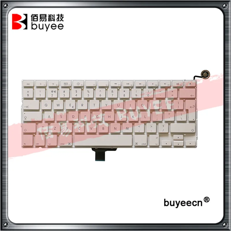 

Оригинальная белая клавиатура A1342 клавиатура с британской раскладкой для Macbook Air 13 дюймов английская клавиатура Vesion