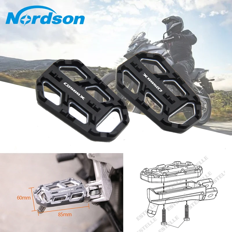 

Nordson Motorcycle Foot Pegs Pedals Foot Rests Footpegs Wide front Pedals Aluminum for HONDA CB500X CB500 X CB500-X 2015 2016