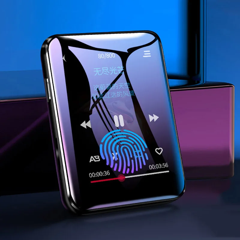 Новая версия мини-металлический MP4-плеер Bluetooth 5,0, встроенный динамик, Полноэкранный сенсорный экран, радио, запись, электронная книга, воспроизведение видео