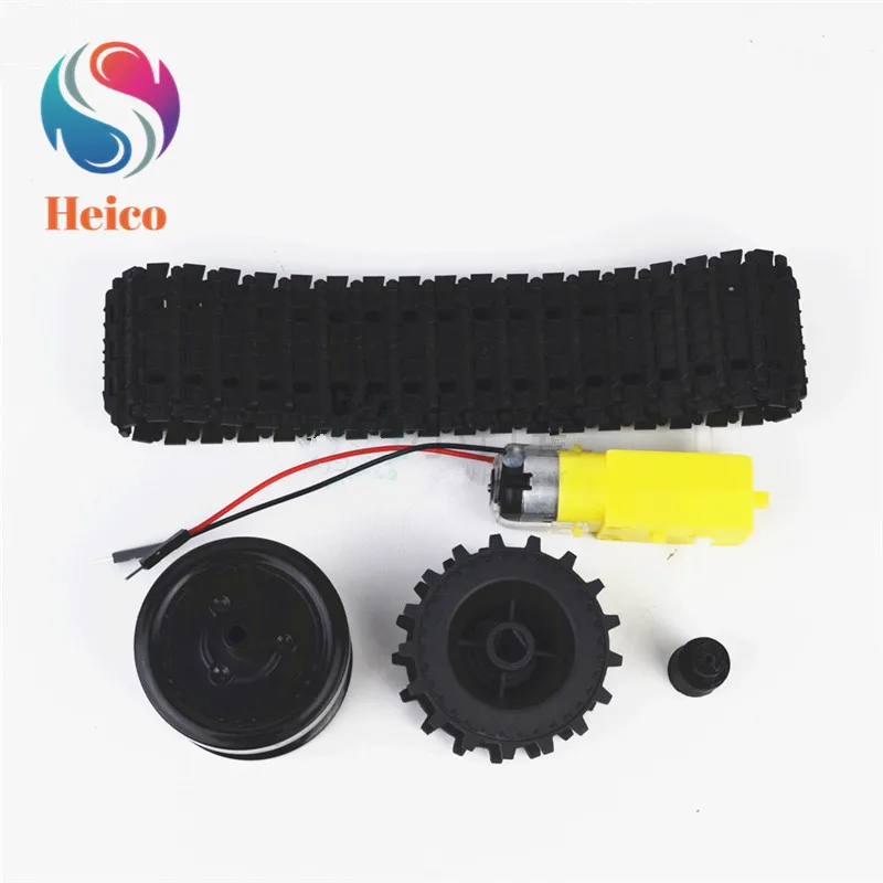 Economic type 1 Set TT Motor Tracked Wheel Coupling Kit Robot Car Chassis for Arduino DIY Smart Tank Track Wheel Accessories