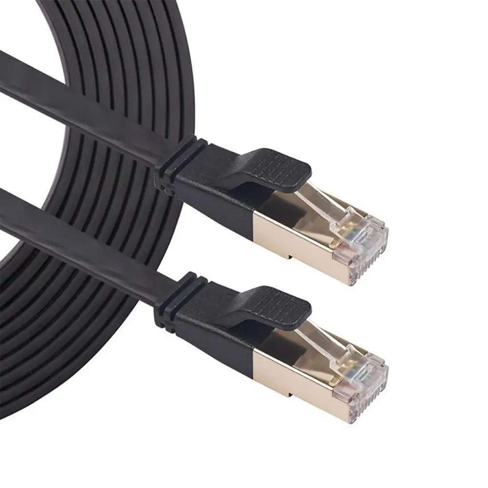 สูง15M/20M/25M/สาย Ethernet 30M Cat7 RJ45 M/M บางแบนความเร็วสูง Shielded Twisted Pair Lan Lan
