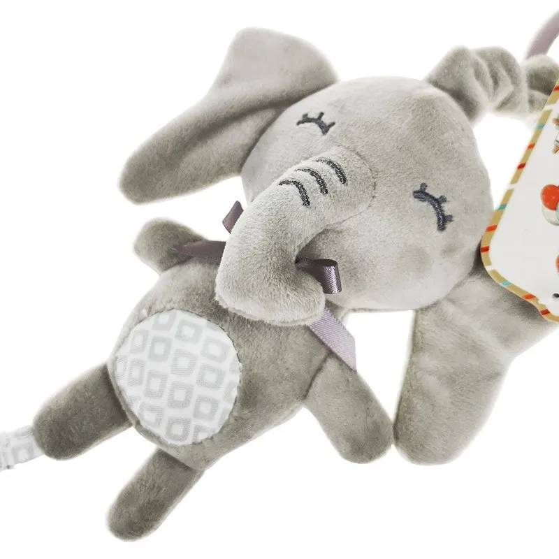 Morbido lettino per neonati passeggino Mobile appeso sonaglio giocattoli bambino coniglio elefante gatto giocattolo carrello 0-12 neonato peluche educativo