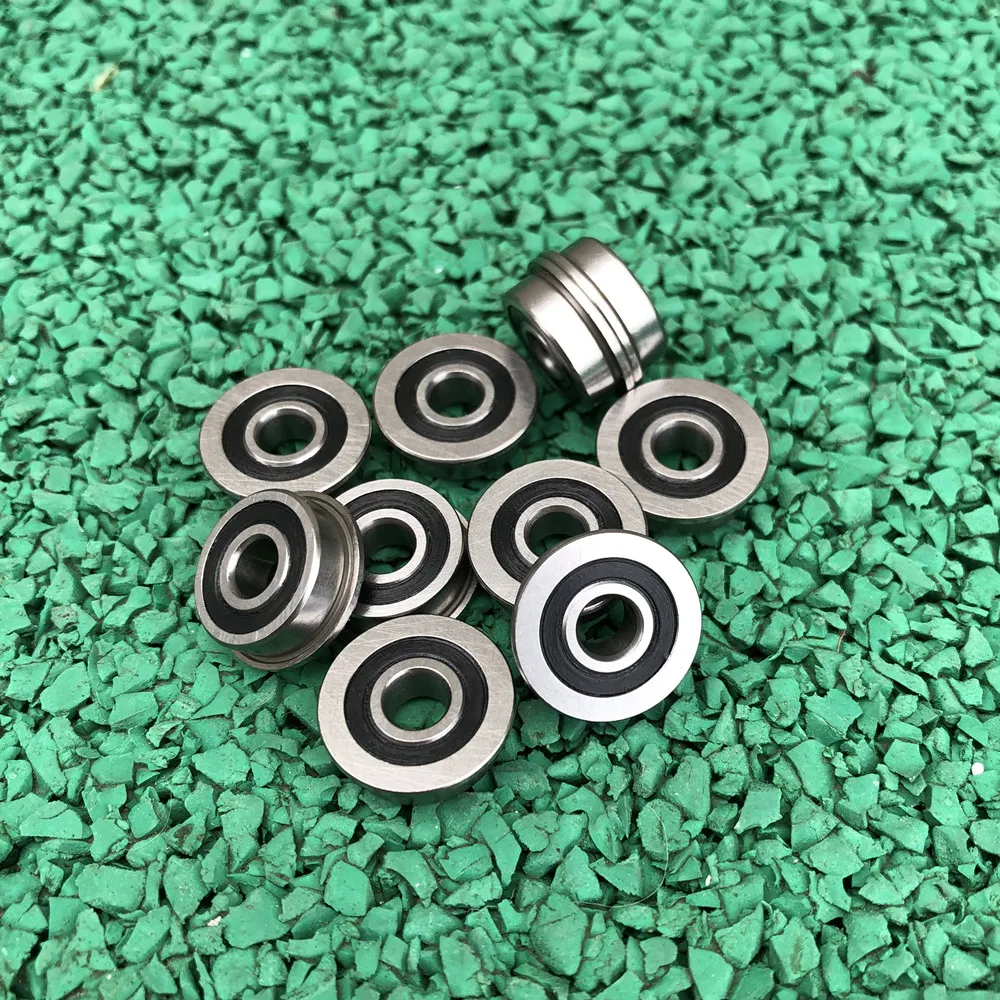 100pcs F605-2RS Flanged bearing F605 F605RS  flange deep groove ball bearings 5x14x5 mm