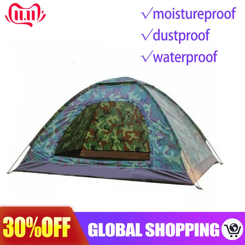 

Camping Tent For 2 Person Single Layer Outdoor Portable Camouflage Beach Tents Outdoor Camping Accessories Outdoor