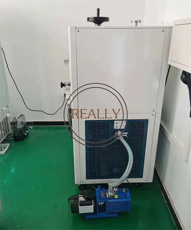 Liofilizador eléctrico medio, 4 bandejas, 6kg/24h de capacidad, producción a escala piloto, carne, frutas, congeladores de vacuna