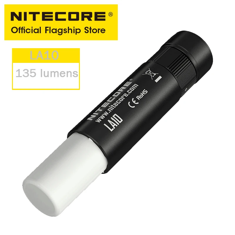 

Внешний светодиодный фонарик NITECORE LA10 мини-фонарь для кемпинга, перезаряжаемая лампа фонарь с питанием от батареи AA, портативное освещение