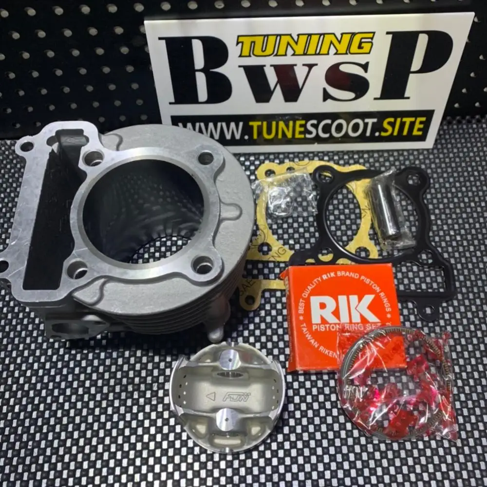 BWS125 Cylinder Kit 59-75mm 15P BWSP Big Bore ZUMA125 CYGNUS125 GTR125 RS100 MIO115 Racing Set With Forged Piston Tuning Bws 125