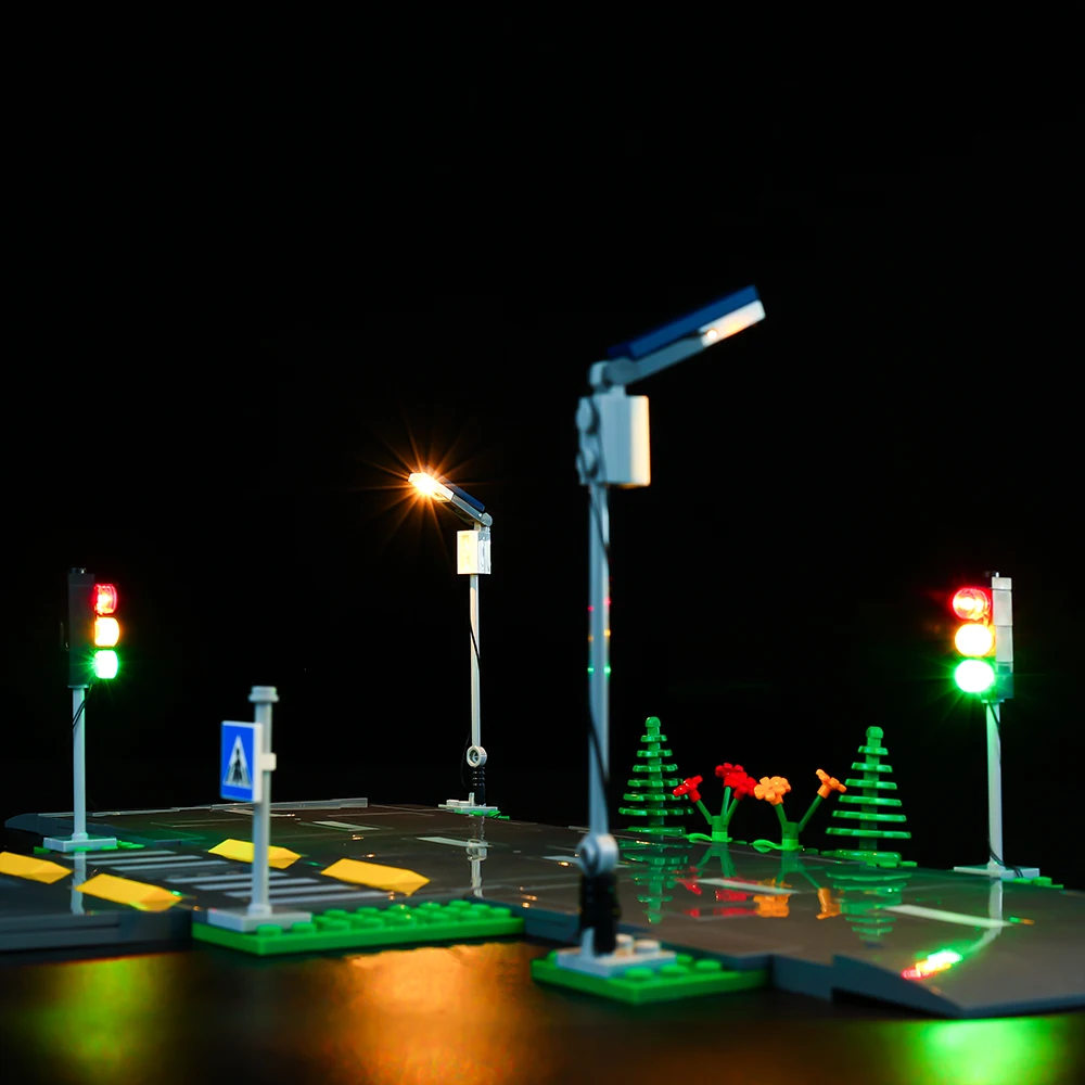 Led Light Kit Building Blocks City Road Plates For LEGO 60304 (Only Light Kit Included)