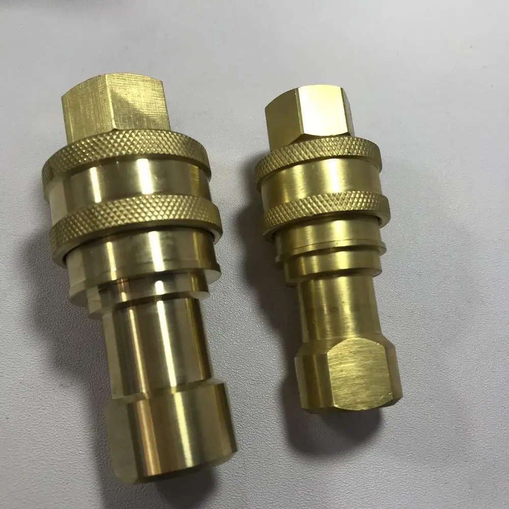 Imagem -05 - Iso 7421b Serie Bspp ou Npt Rosca de Bronze Hidráulico Rápido Acoplamento
