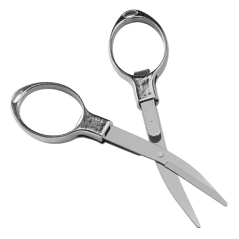 EDC Portable Small Stainless Steel Multifunctional Fishing Line Scissors Folding Scissors 8 Character Glasses Paper Cutter