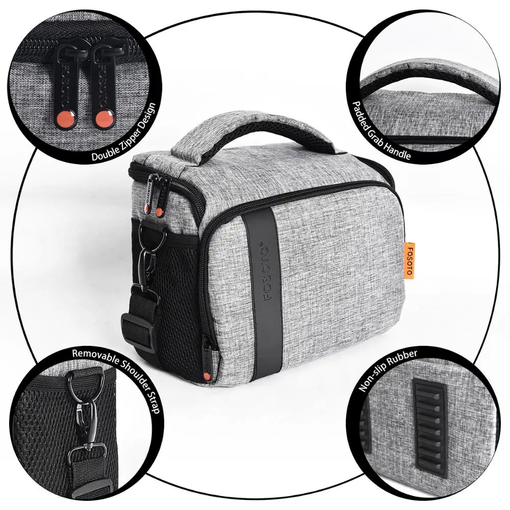 Waterproof Nylon Anti-Vibration Shoulder Crossbody DSLR Camera Bag For Sony Lens Pouch Bag Canon Nikon B500 P900 D90 D750 D7000