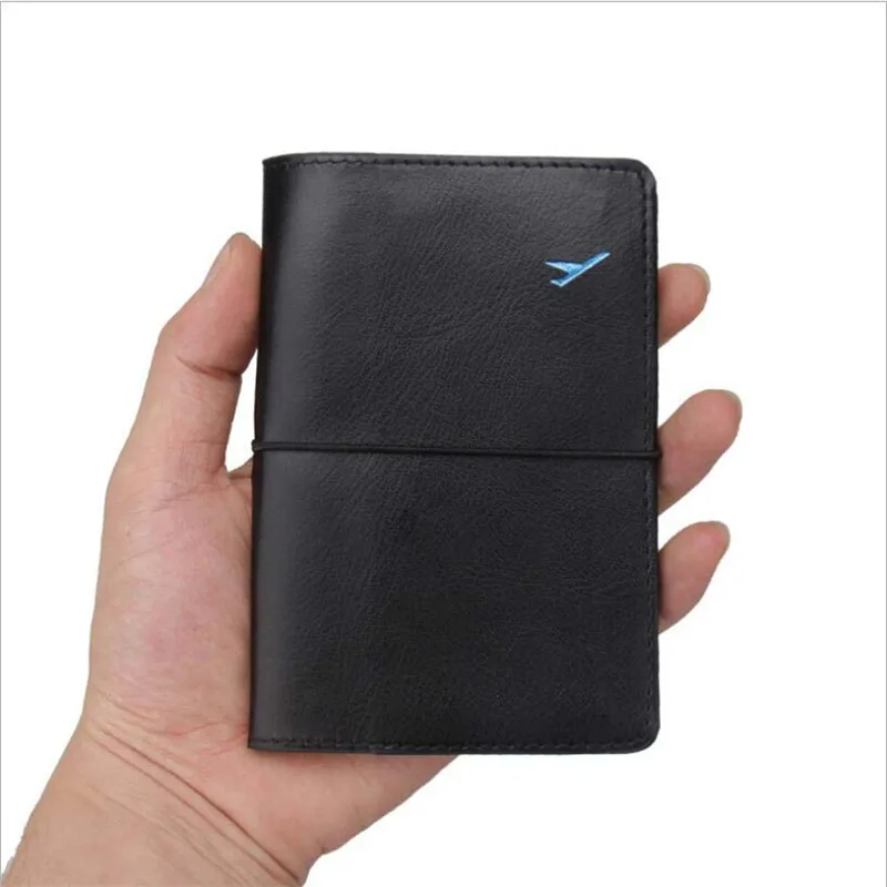 Fashion PU Leather Passport Cover Men Travel Wallet Credit Card Holder Cover Russian Driver License Wallet Document Case