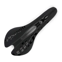 Mountain road bike carbon saddle high quality open bicycle full carbon fiber soft saddle bicycle seat black and white sans color