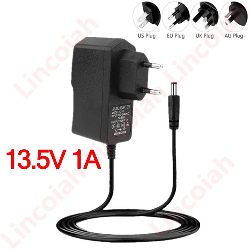 Adapter DC 13.5 V 1A ładowarka zasilająca 5.5mm * 2.1-2.5MM AC 100-240V 13.5 V Volt VDC