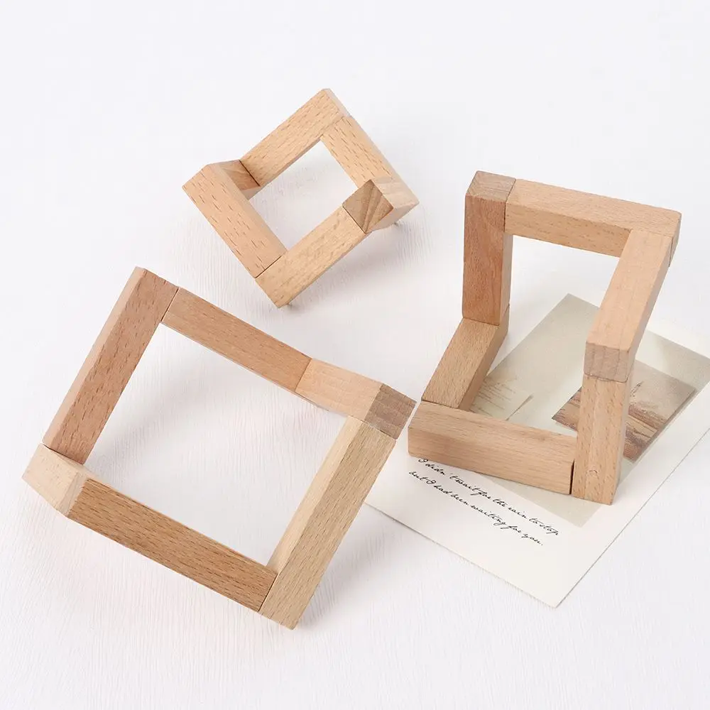 Photo Props Desktop Ornament Home Decoration Wood Display Stand Glass Sphere Bracket Crystal Ball Holder Moon Lamp Base