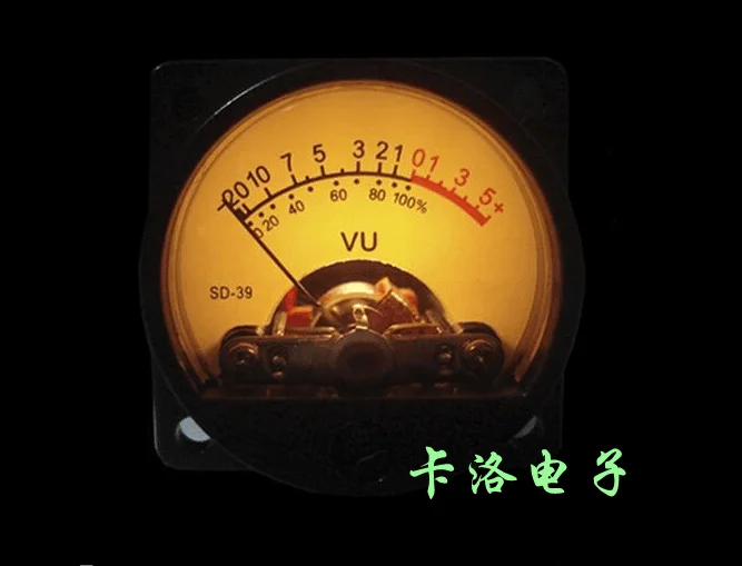 Cabeçote vumedidor de alta precisão, 500vu, medidor plano, amplificador de potência, tubo eletrônico, camisa de pressão, faixa de luz de fundo