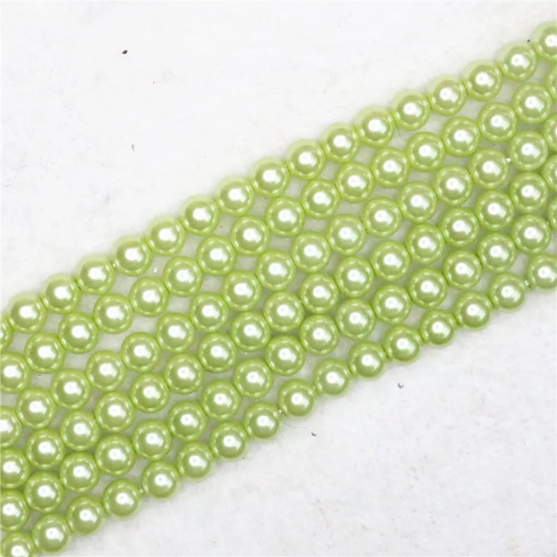 Vintage schokolade runde imitation shell perle factory outlet schmuck für geschenk halskette lose perlen 4-14mm 15 zoll B1615