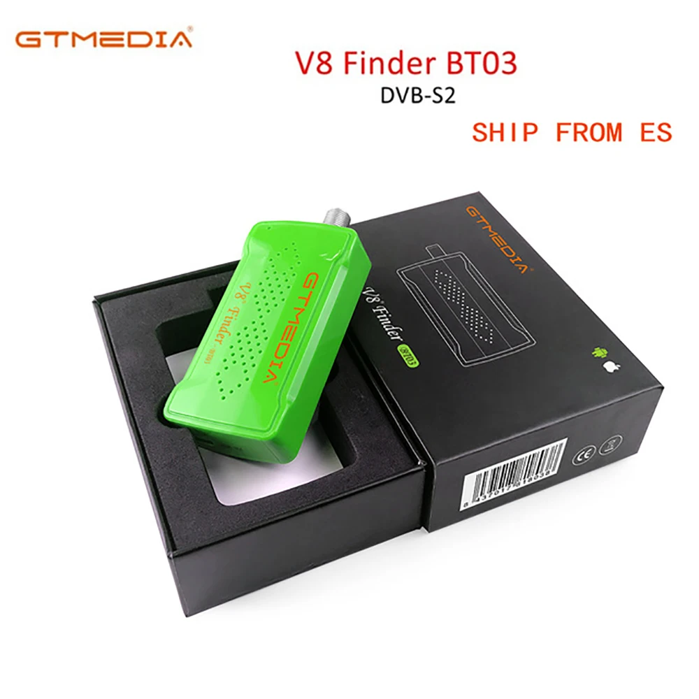 Мини-Satfinder GTMEDIA V8 BT03, Bluetooth, спутниковый искатель с обновлением через приложение для системы Android с Freesat BT01
