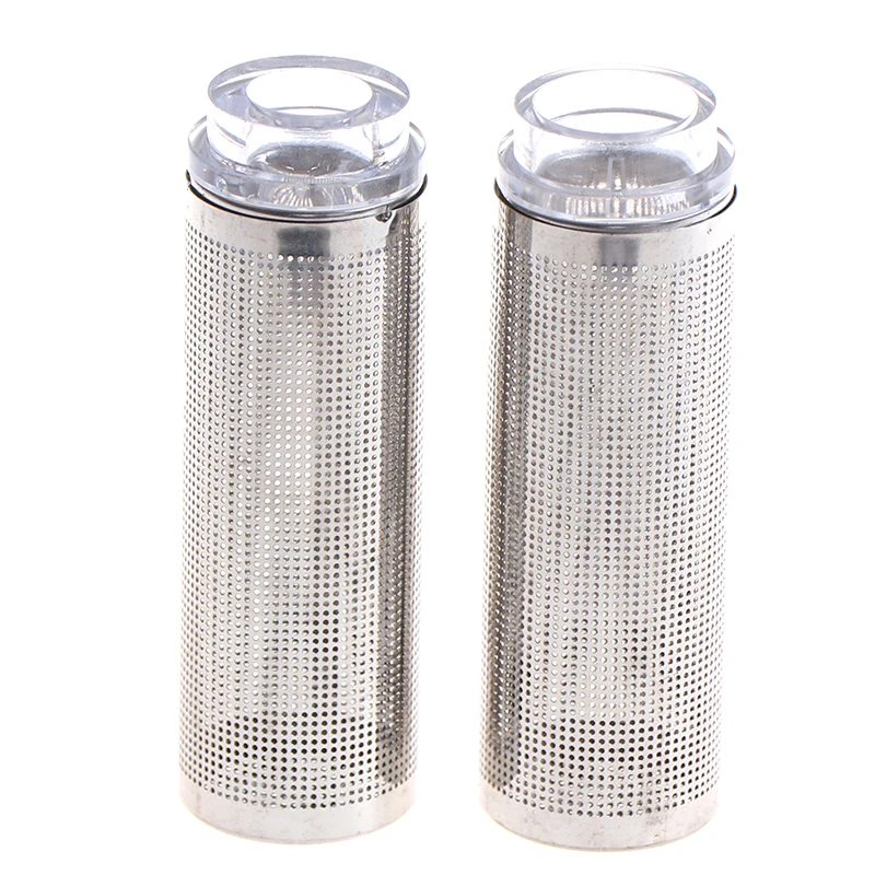 12/16mm Aquarium Trachea Stainless Steel Protective Sleeve Fish Tank Filter OR 2PCS Filter Net Bag Mesh Bag