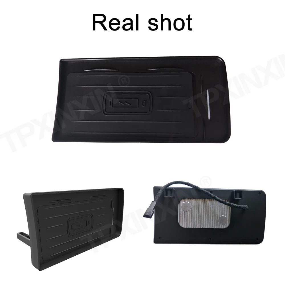 QI Car Wireless Charger For Range Rover Sport 2018 2019 Intelligent Infrared Fast Wireless Charging Car Phone Holder For Iphone