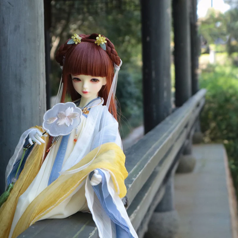 1/4 scale BJD clothes China Palace fan ancient costume Prop for BJD/SD SD MSD doll accessories Random style C0228