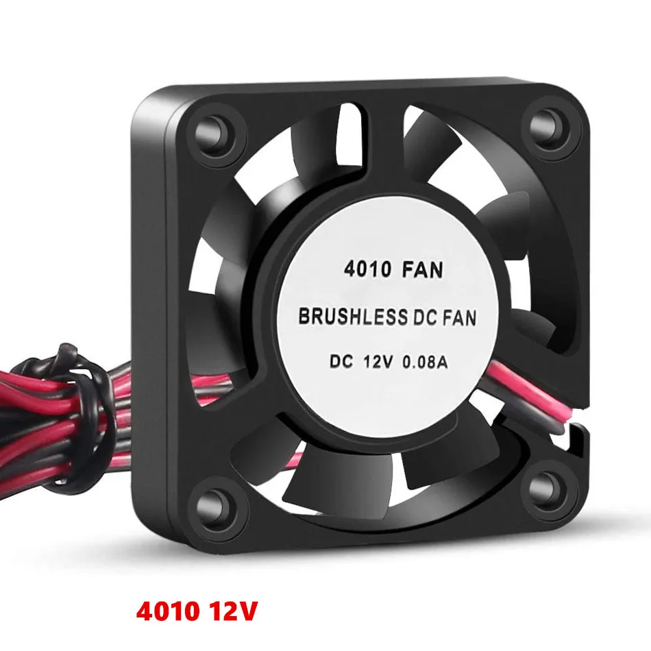 Вентилятор охлаждения для 3D принтера, 3010, 4010, 5015, 12 В, 24 В, 5 В, турбо вентилятор, бесщеточный вентилятор для V5 V6, Hotend, Bowden, J-head