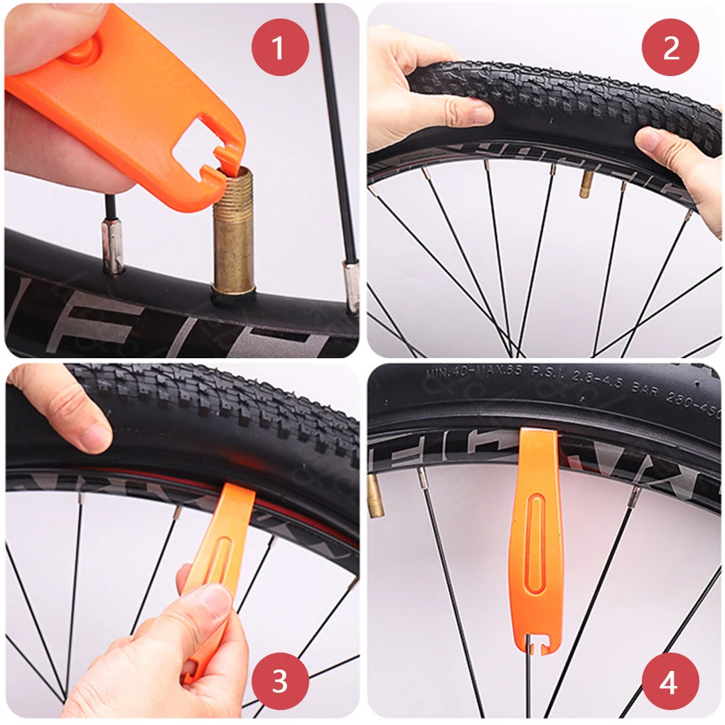 Bike Tire Pry Bar Bicycle Tyre Opener Repair Lever Nylon Pry Bar Bike Repair Hand Tool  1pc