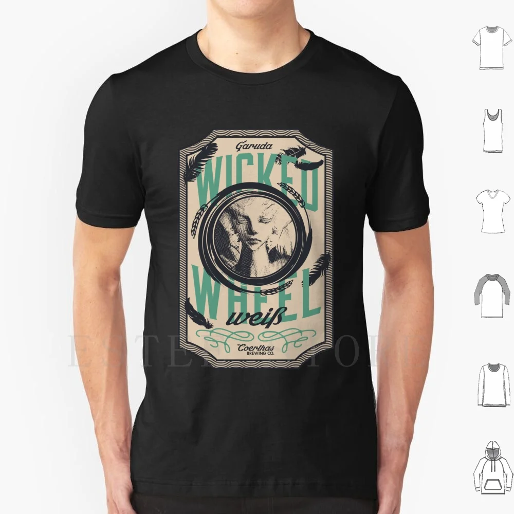 Wicked Wheel Wei ? Ffxiv T Shirt Cotton Men DIY Print Ffxiv Final Fantasy Gaming Mmorpg Video Games Garuda Beer Vintage Retro