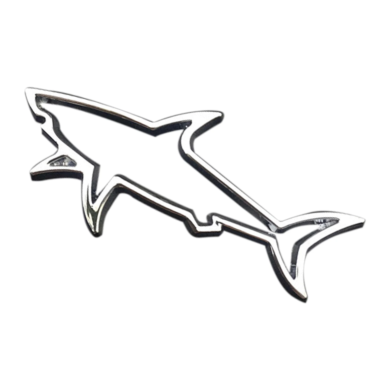 Universal Metal Car Styling Sticker Hollow Fish Shark Emblem Badge Decals Automobiles Motorcycle Computer Fuel Cap Accessories