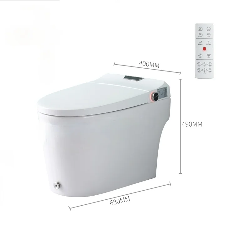 

Bathroom warm air drying wc intelligent toilet us stanadrd 110v s-trap tankless smart toilet