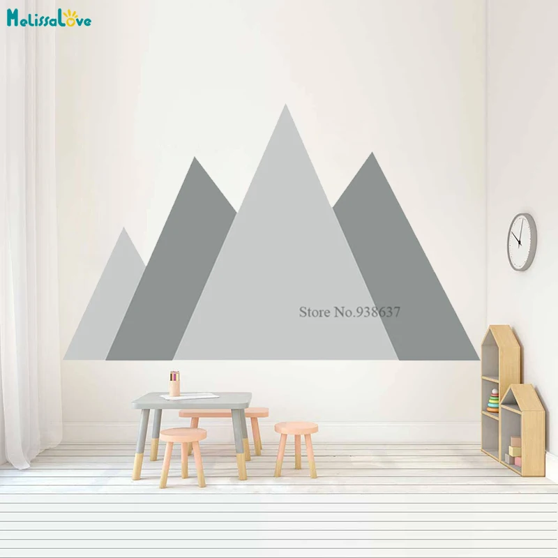 

Mountain for kids Woodland Baby Rooom Decal Nursery Decor Self Adhesive Wall Sticker Removable Vinyl Pattern BB855