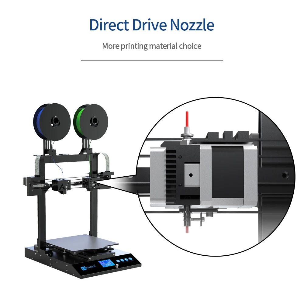 JGMAKER Artist D 3D Printer IDEX Dual Independent Extruder 3D Printer Direct Drive 300*300*340mm 3 Years Warranty Open Source