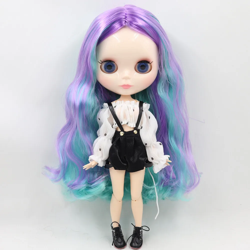 ICY DBS Blyth Doll No.2 WHITE And Black Skin Joint Body 1/6 BJD Special Price Toy Gift