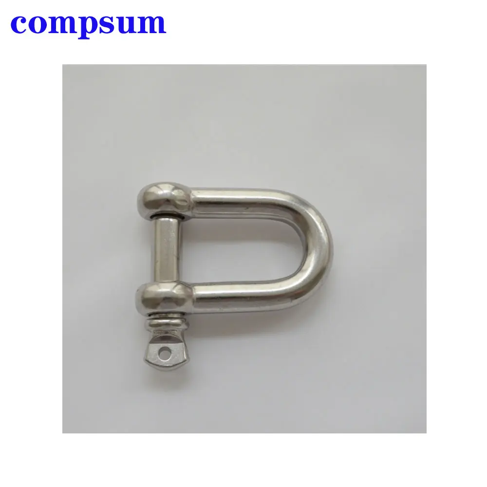 T316 Stainless Steel Screw Pin D Shackle wire rope lock chain connecting buckle