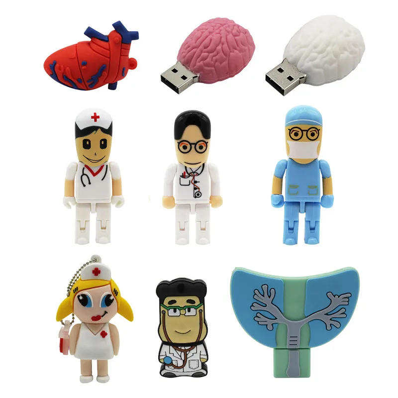 TEXT ME USB stick Doctor, heart, nurse style usb 2.0 USB flash drive pen drive 4GB 8GB 16GB 32GB memory Stick