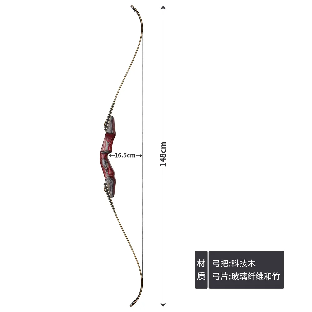 

30/40/50lbs Take Down Recurve Bow 59" Archery Shooting Bow Target Practice Bow for Adults