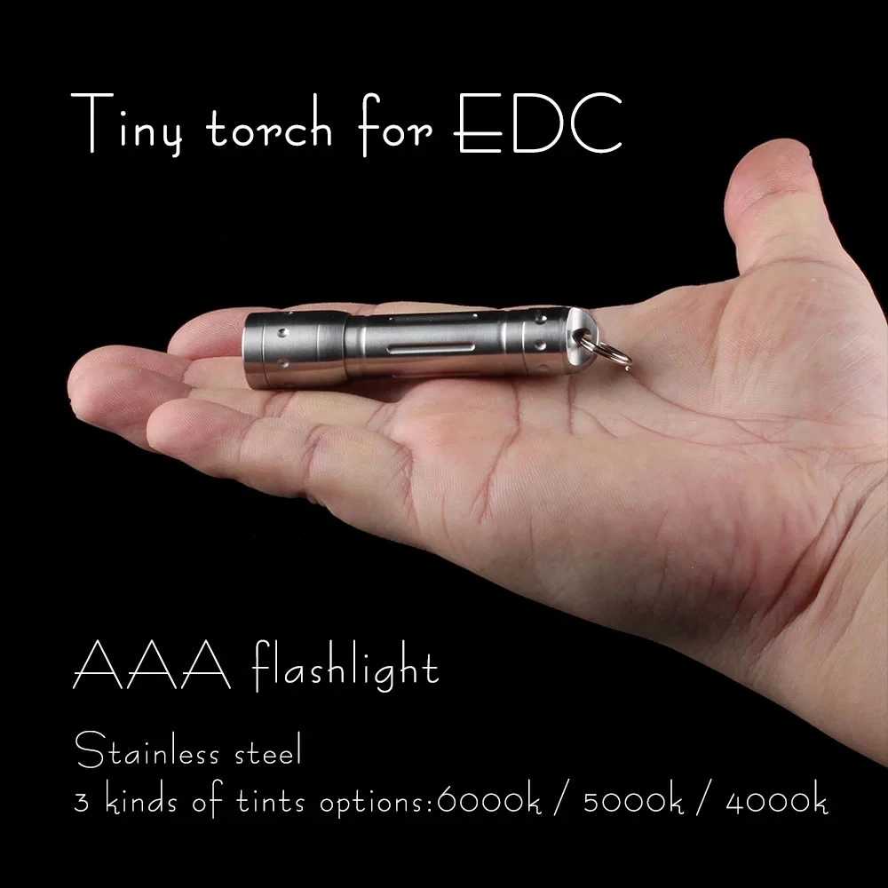 Convoy AAA Flashlight with CREE XPE2 Led Inside EDC Mini Torch Key Chain Lamp Pocket Keychain Linterna Tiny  Camping Latarka