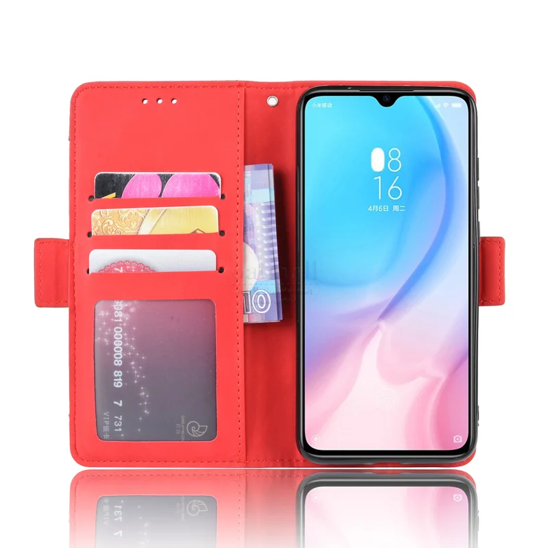 For Xiaomi MI 9 lite Wallet Case Magnetic Book Flip Cover For Xiomi MI9 light Card Photo Holder Luxury Leather Phone Fundas