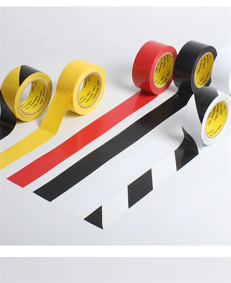 PVC warning tape zebra crossing warning landmark floor ground tape workshop 5S marking tape ESD electrostatic protection tape