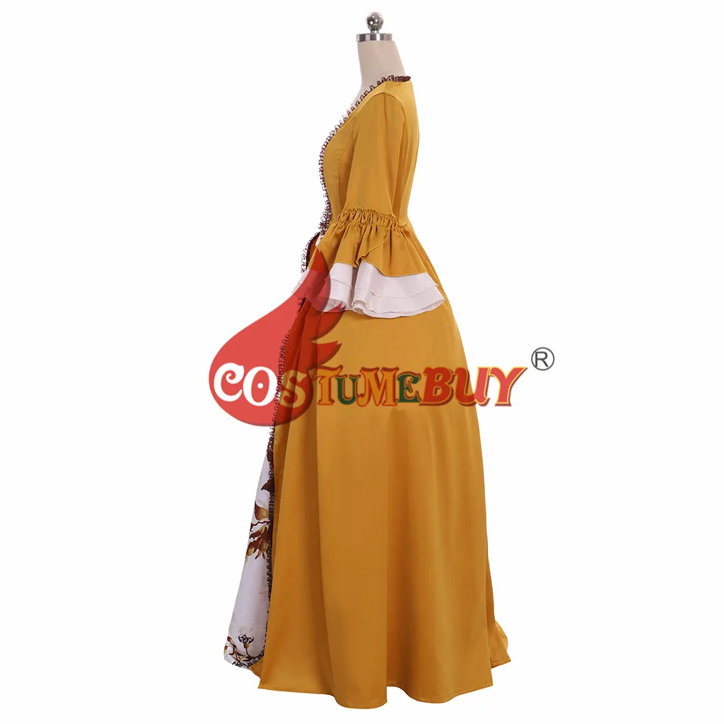 Costumebuy-vestido de baile victoriano barroco para mujer, traje amarillo hecho a medida, Outlander, Claire, Polly, Tudor, María Antonieta, rococó