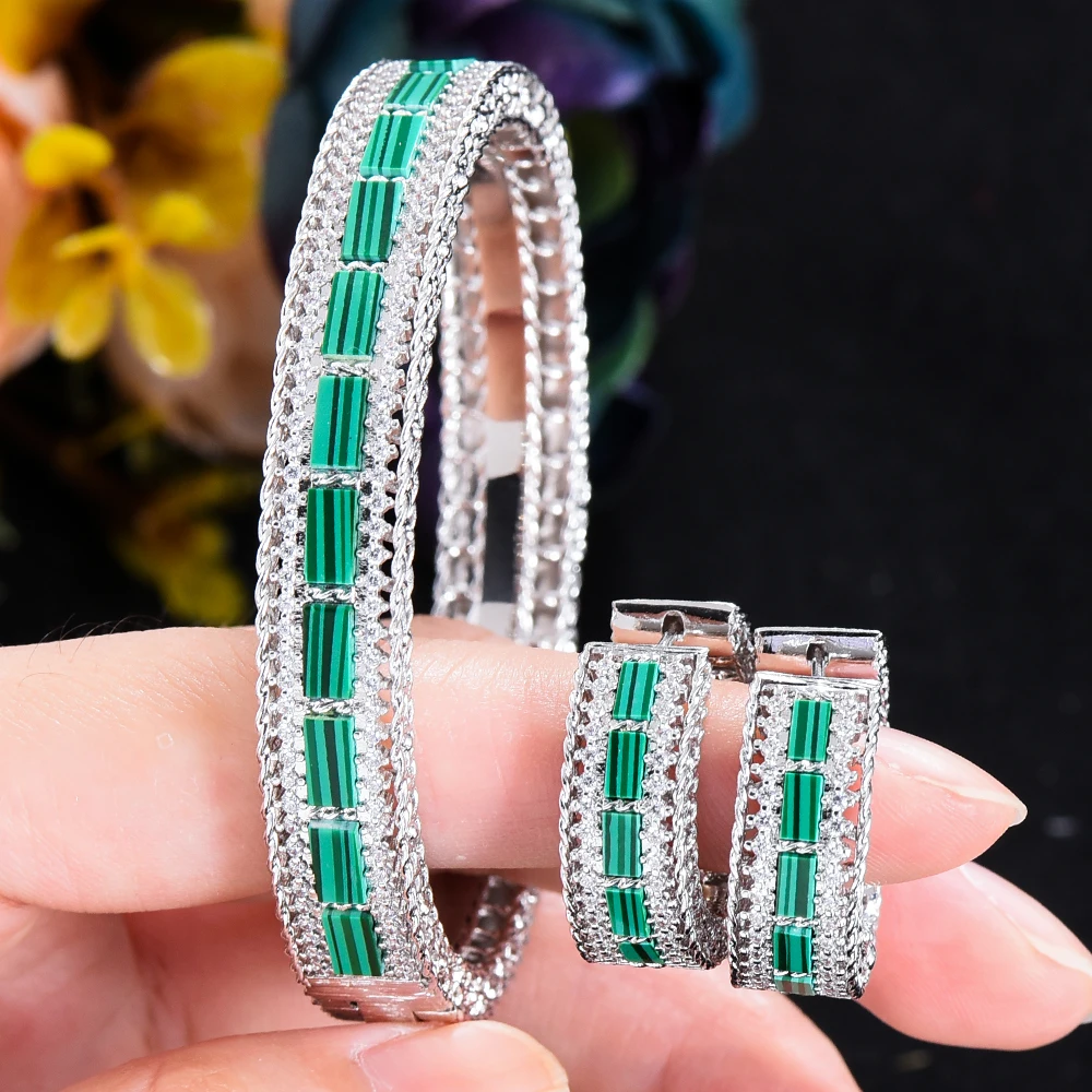 

Missvikki Brand Original design Stackable Bangle For Women Bridal Wedding Cubic Zircon OPen Bangle Dubai Bracelet Party Jewelry