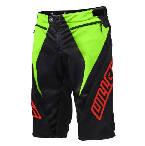 

2019 New Men's WillBros Black Green Sprint Shorts DH MX MTB BMX Racing Off-Road Downhill Gear