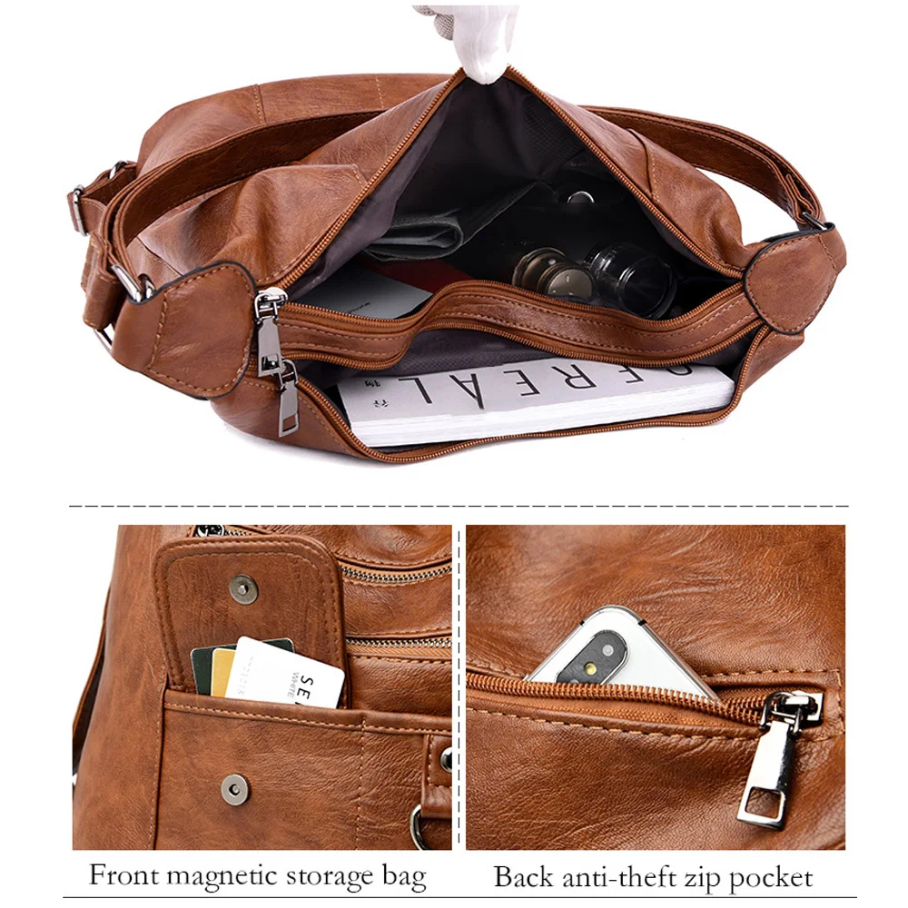 2020 NEW hot Women Leather Handbags Women Messenger Bags Designer Crossbody Bag Women Bolsa Top-handle Bags Tote Shoulder Bags