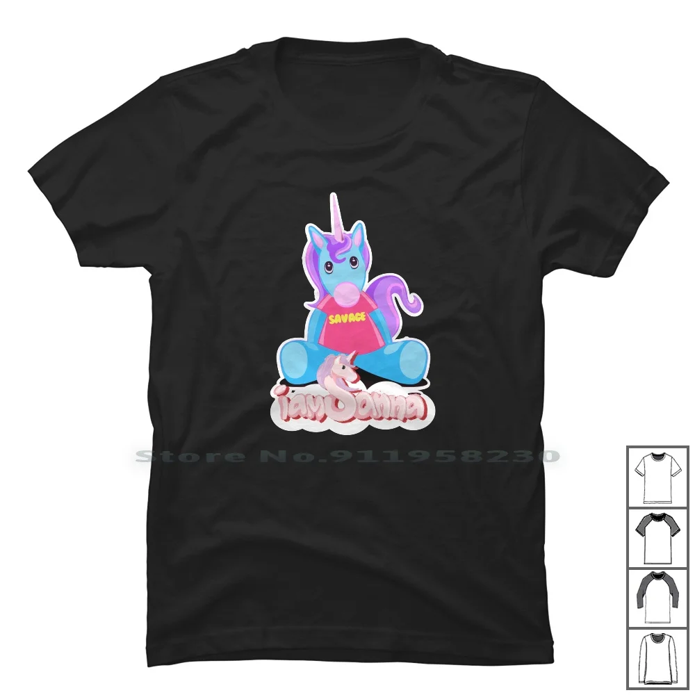 Iamsanna Sanna Unicoorn T Shirt 100% Cotton Place Gamer Nico Lace Anna Uni San Ace Am