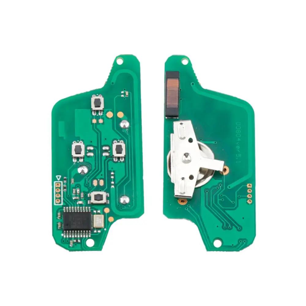 Kunci Mobil Remote Pintar 4 Tombol untuk Peugeot 1007 807 untuk Citroen C8 2005-2015 Kunci Flip CE0523 433Mhz ASK/FSK VA2/HU82 Blade