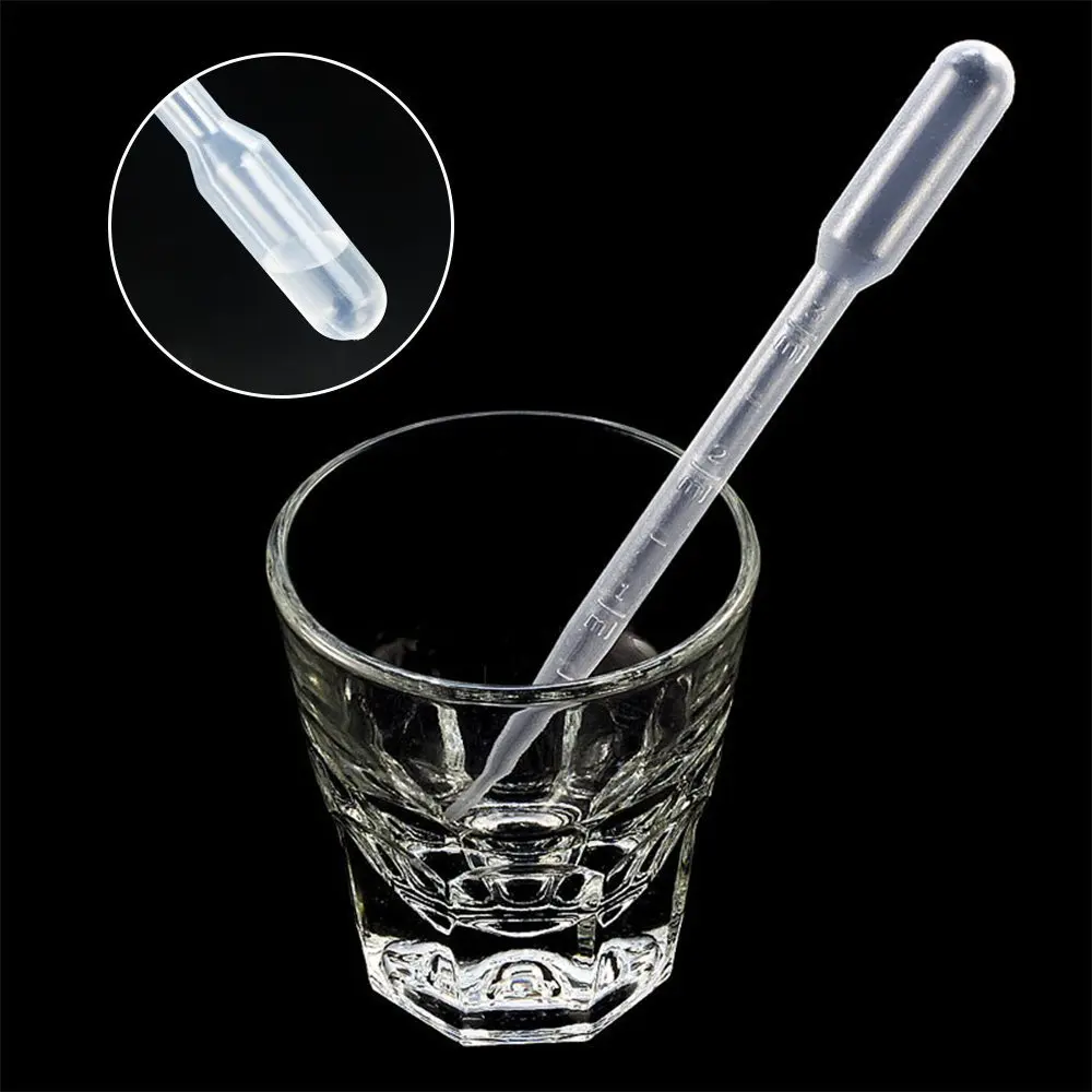 10Pcs 0.2ml/0.5ml/1ml/2ml/3ml/5ml LDPE Disposable Clear Plastic Eye Dropper Transfer straws Graduated Perfume Liquid Pipettes