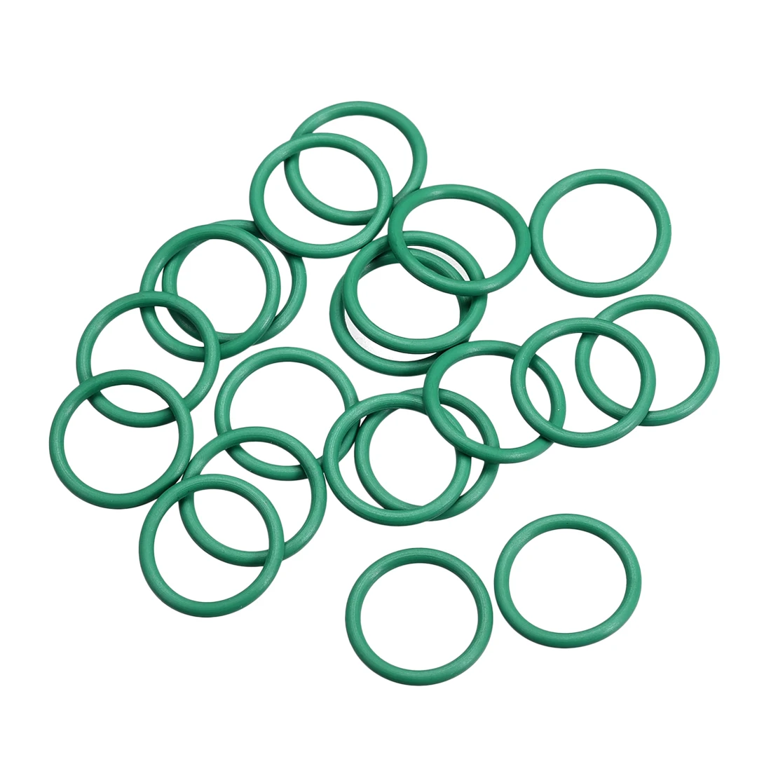 uxcell 20Pcs Fluorine Rubber O Rings, 14mm OD, 11mm Inner Diameter, 1.5mm Width, Seal Gasket Green Prevent leaks in plumbin