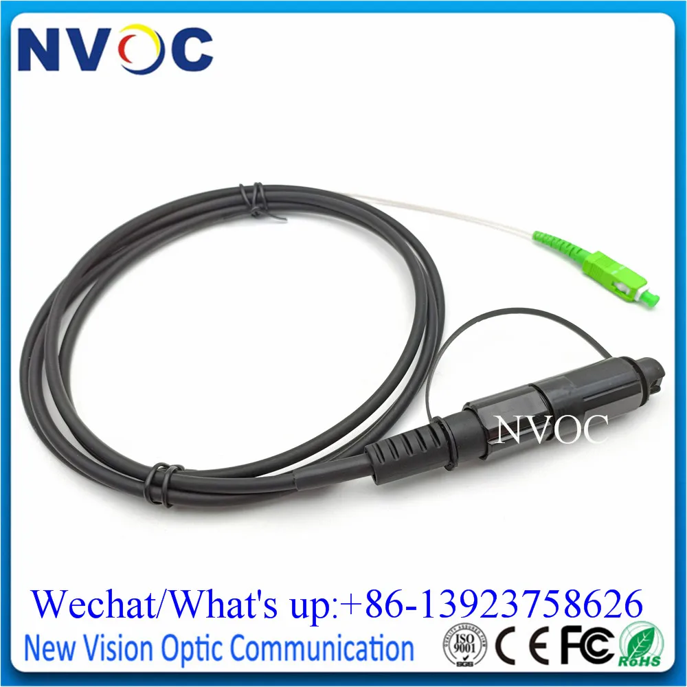 Imagem -05 - Ftth Scapc Ip68 Sos 5.0 Milímetros à Prova d Água ao ar Livre 1m 2m 3m Conector do Cabo de Fibra Óptica Patch Cord com Mini Huawei Corning sc Apc